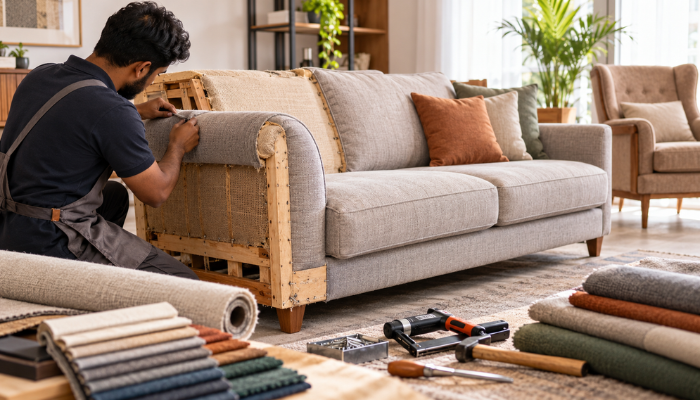 Furniture restoration and sofa upholstery services in Trivandrum